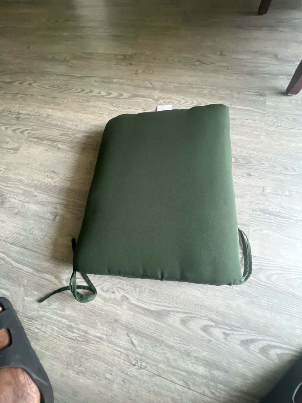 Plow & Hearth Solid Forest Green Outdoor Chair Cushion